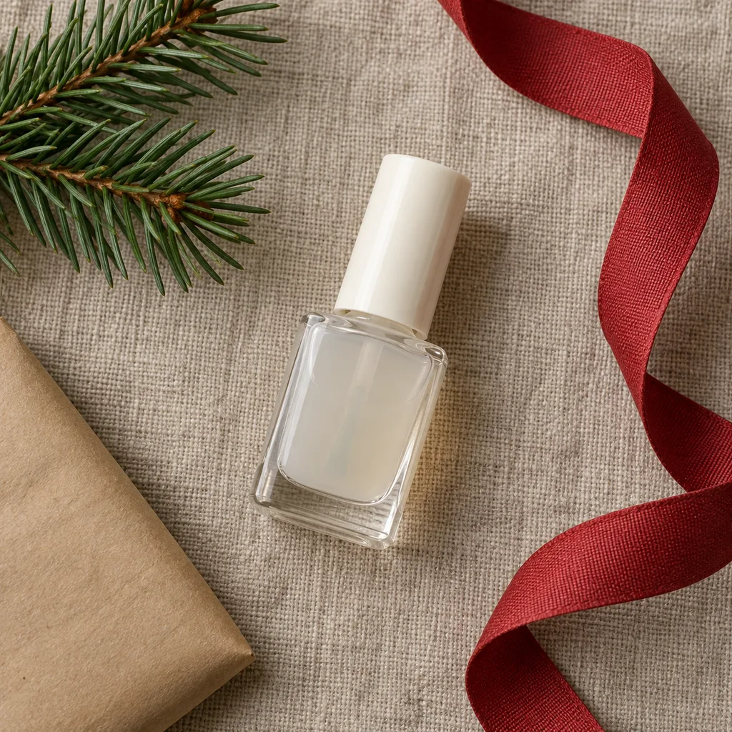 Representative photo-style image of nail strengthening treatment — generated, not a specific product