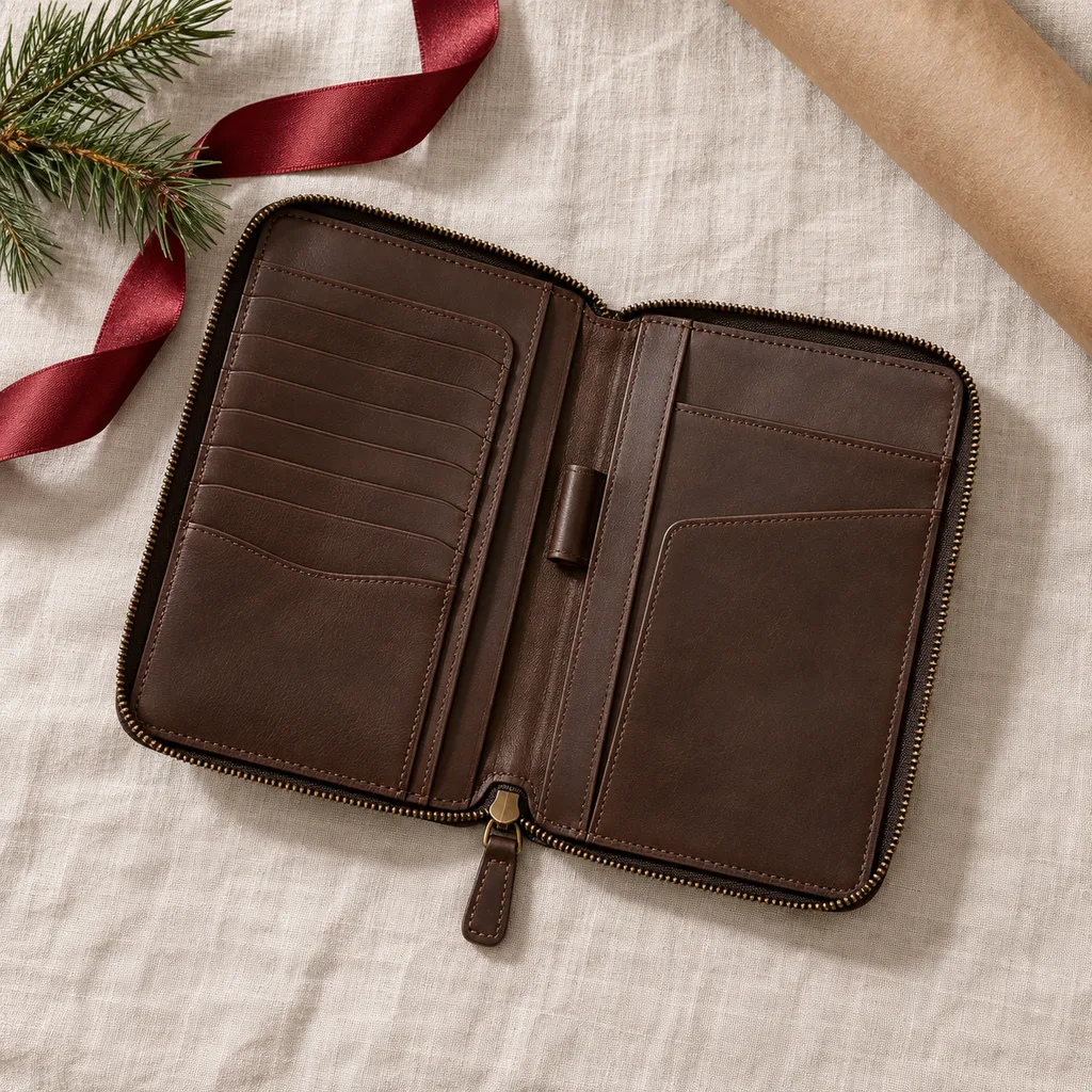 Representative photo-style image of rfid blocking travel wallet — generated, not a specific product
