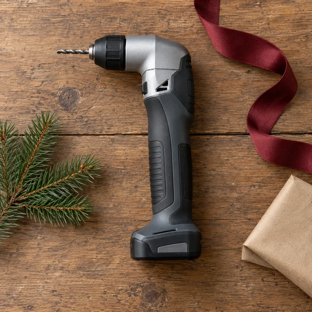 Representative photo-style image of right angle drill — generated, not a specific product