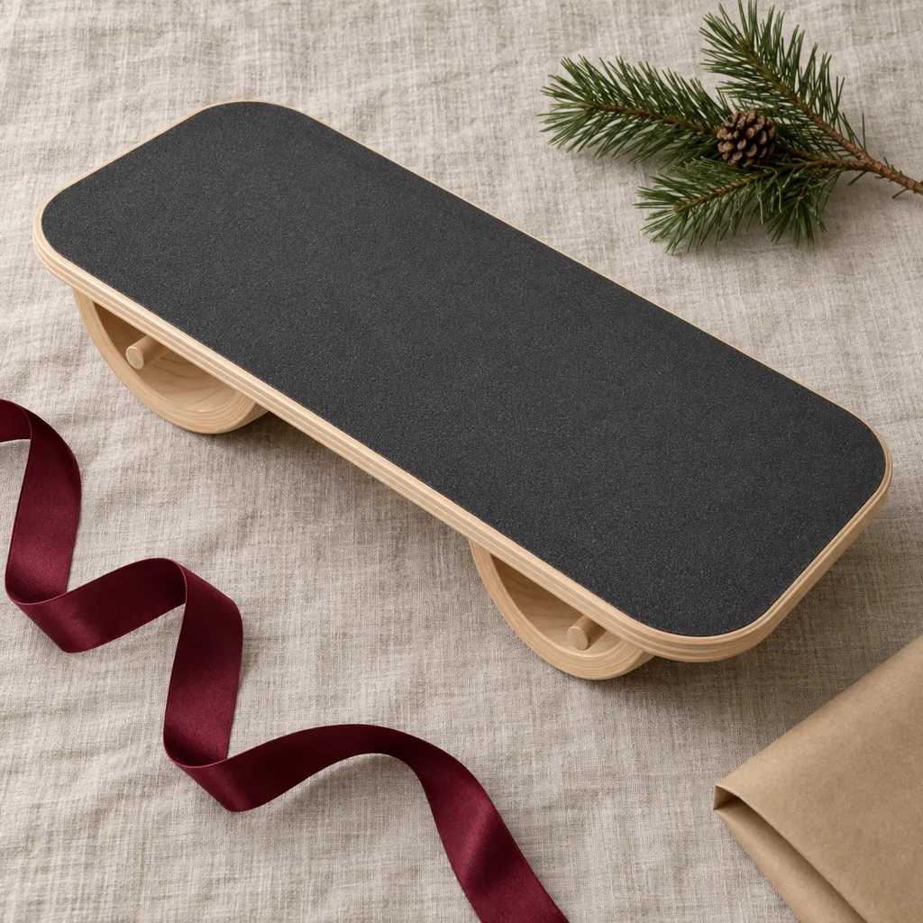 Representative photo-style image of rocker balance board — generated, not a specific product