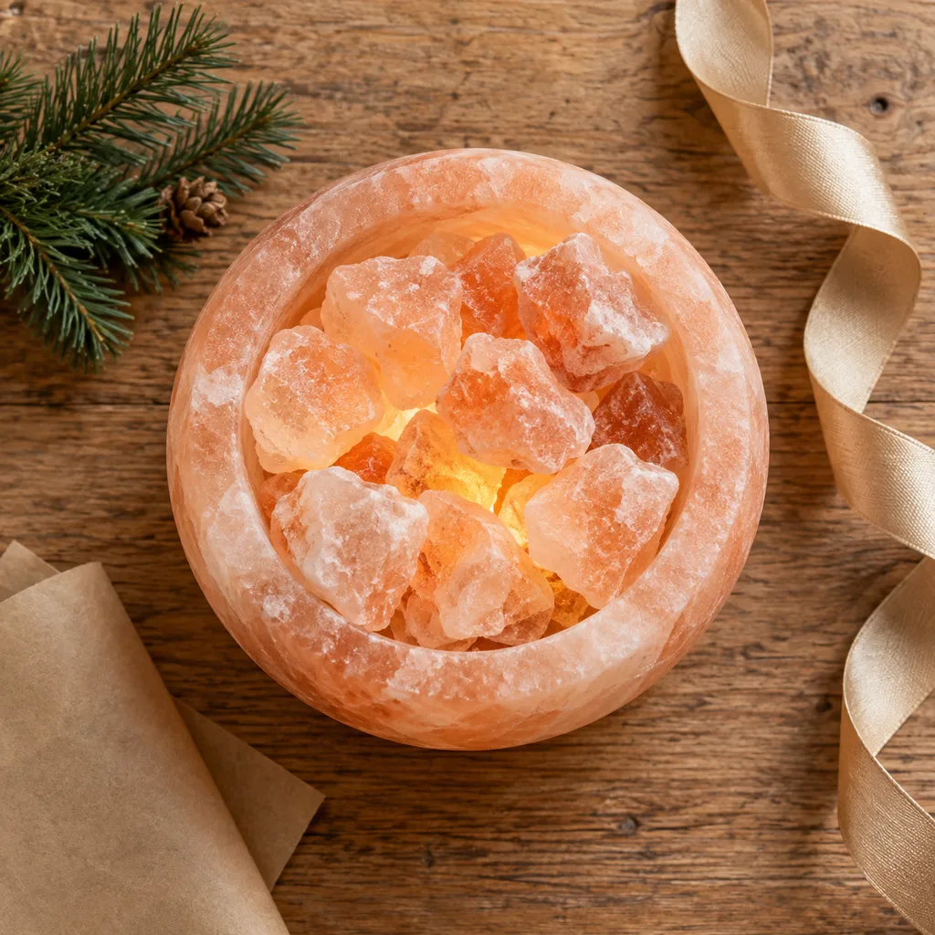 Representative photo-style image of salt lamp bowl — generated, not a specific product