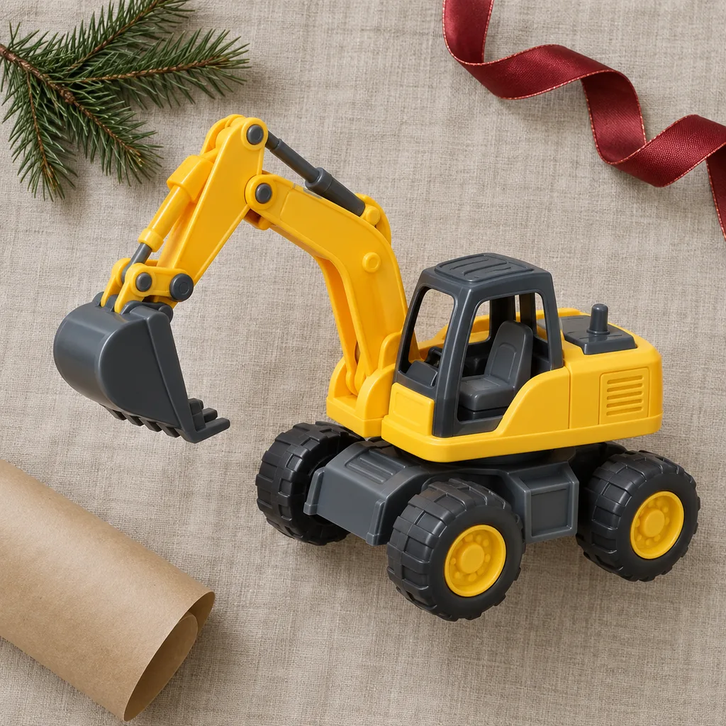 Representative photo-style image of sand excavator toy — generated, not a specific product