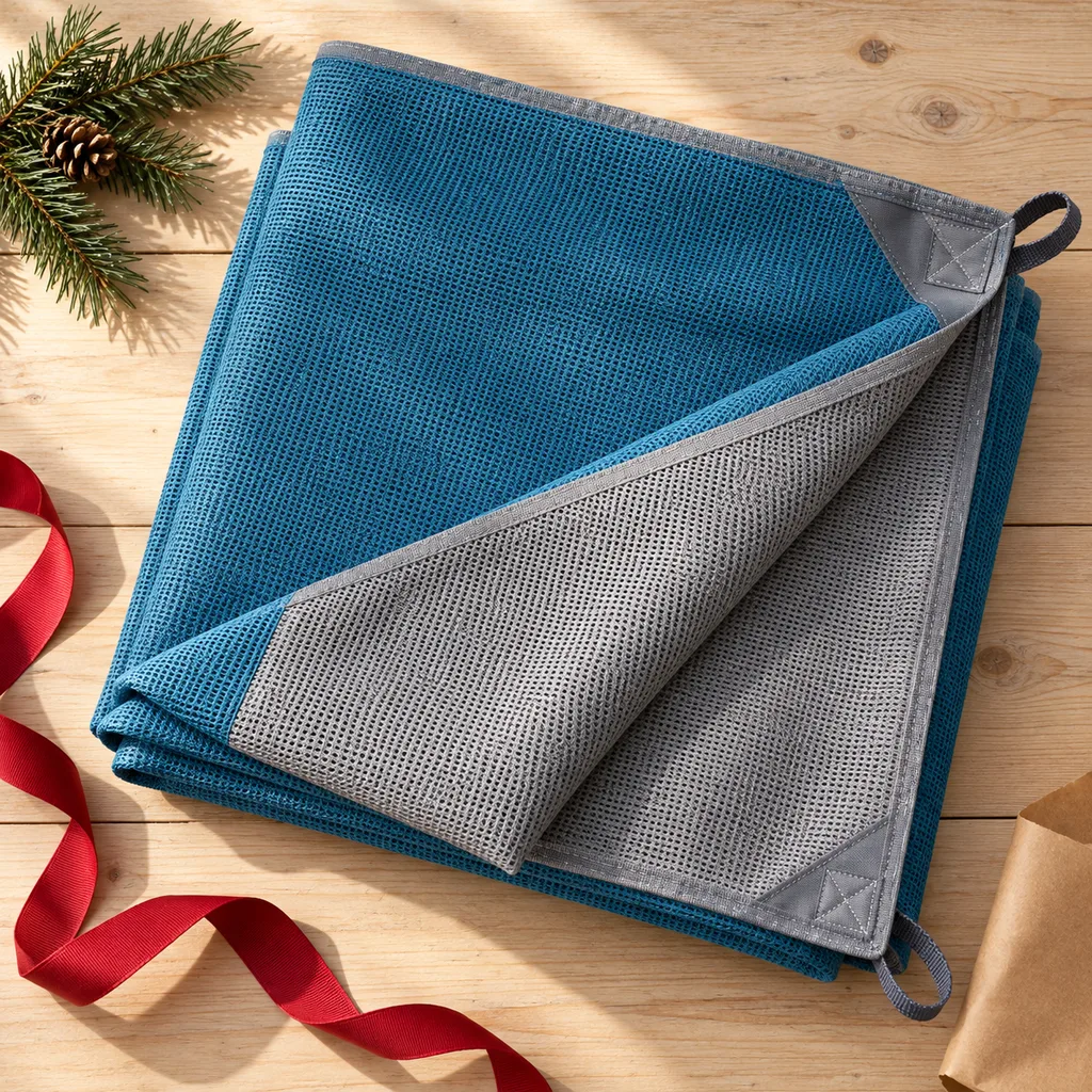 Representative photo-style image of sand proof beach mat — generated, not a specific product