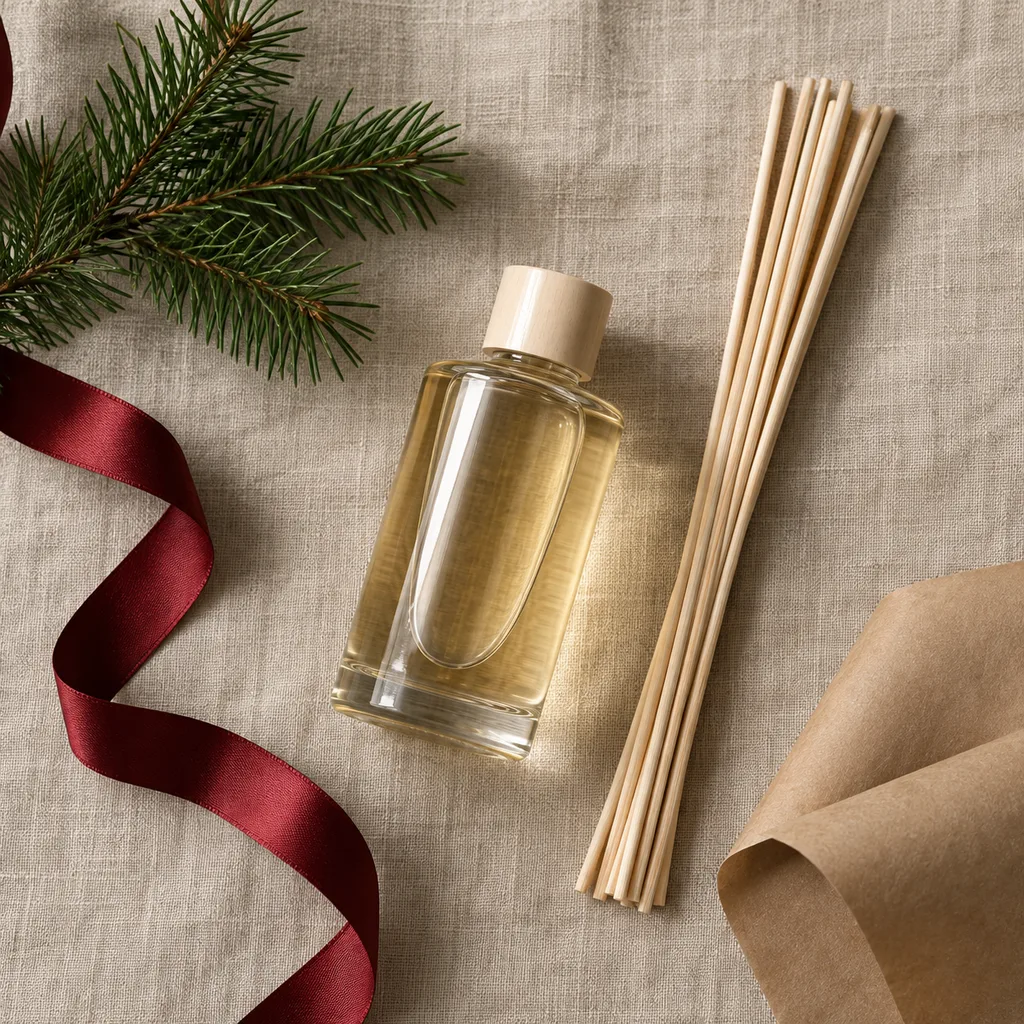 Representative photo-style image of scented reed diffuser refill — generated, not a specific product