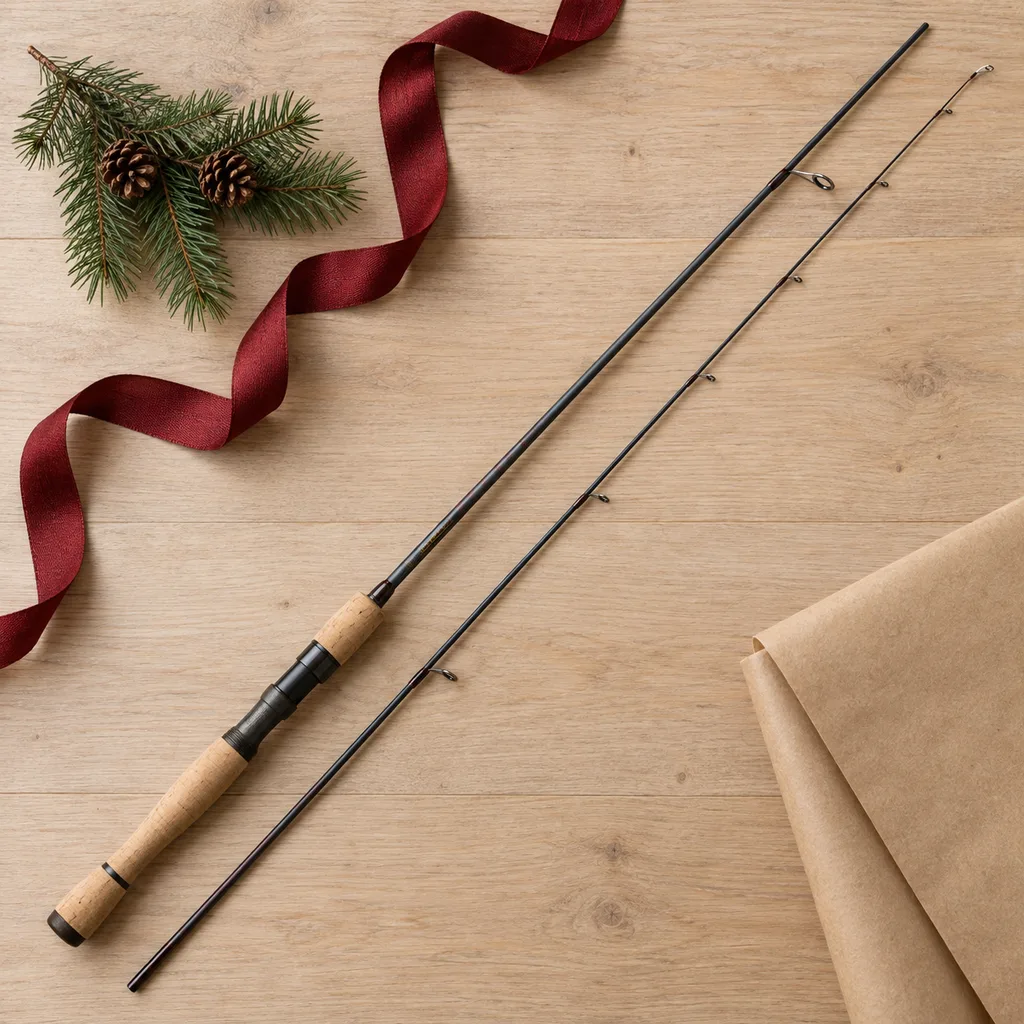 Representative photo-style image of sensitive ultra-light fishing rod — generated, not a specific product