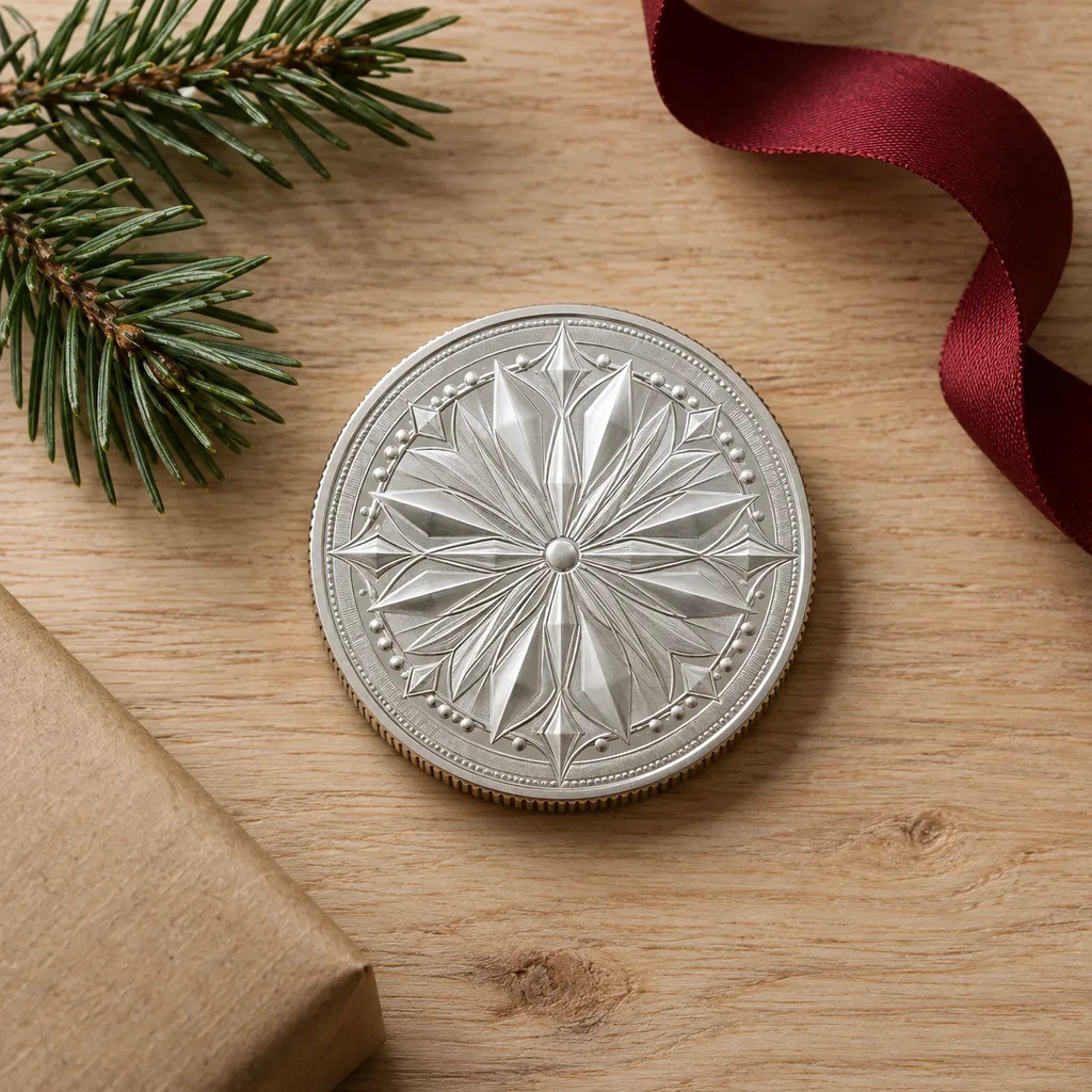 Representative photo-style image of silver bullion coin — generated, not a specific product