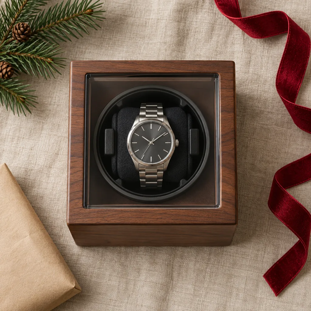 Representative photo-style image of single automatic watch winder — generated, not a specific product