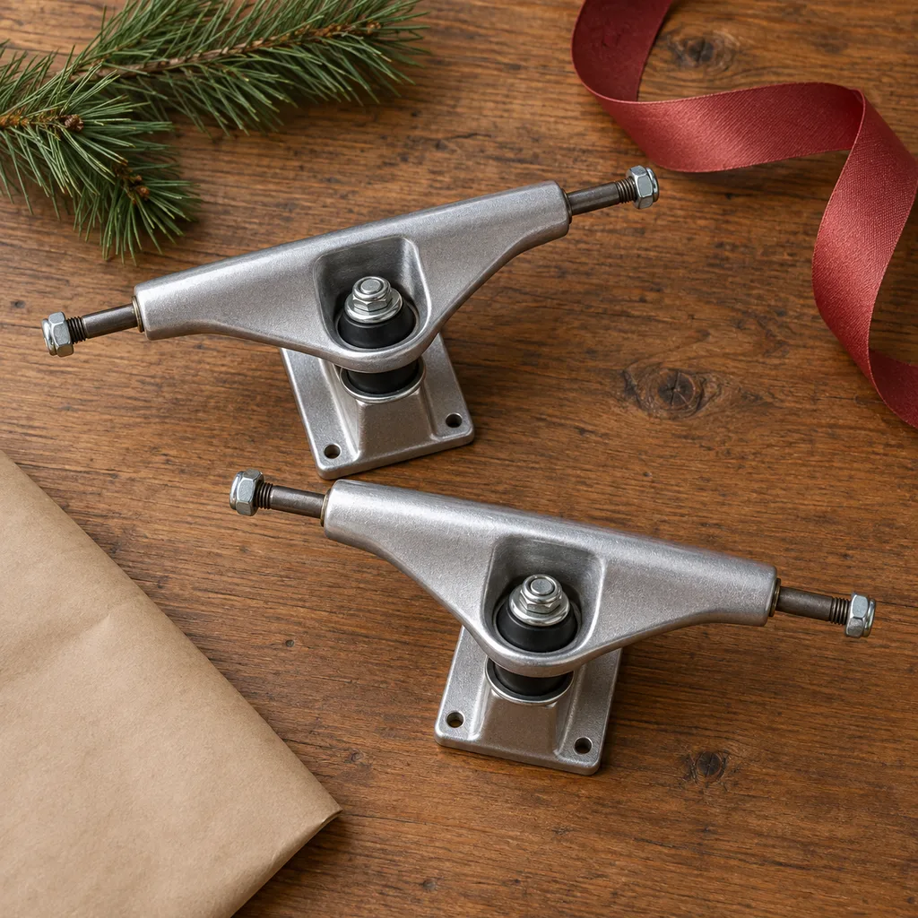 Representative photo-style image of skateboard truck set — generated, not a specific product