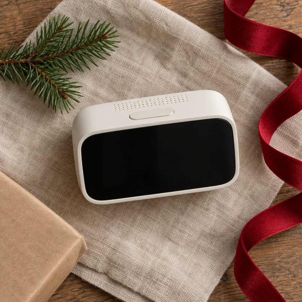 Representative photo-style image of smart digital alarm clock — generated, not a specific product
