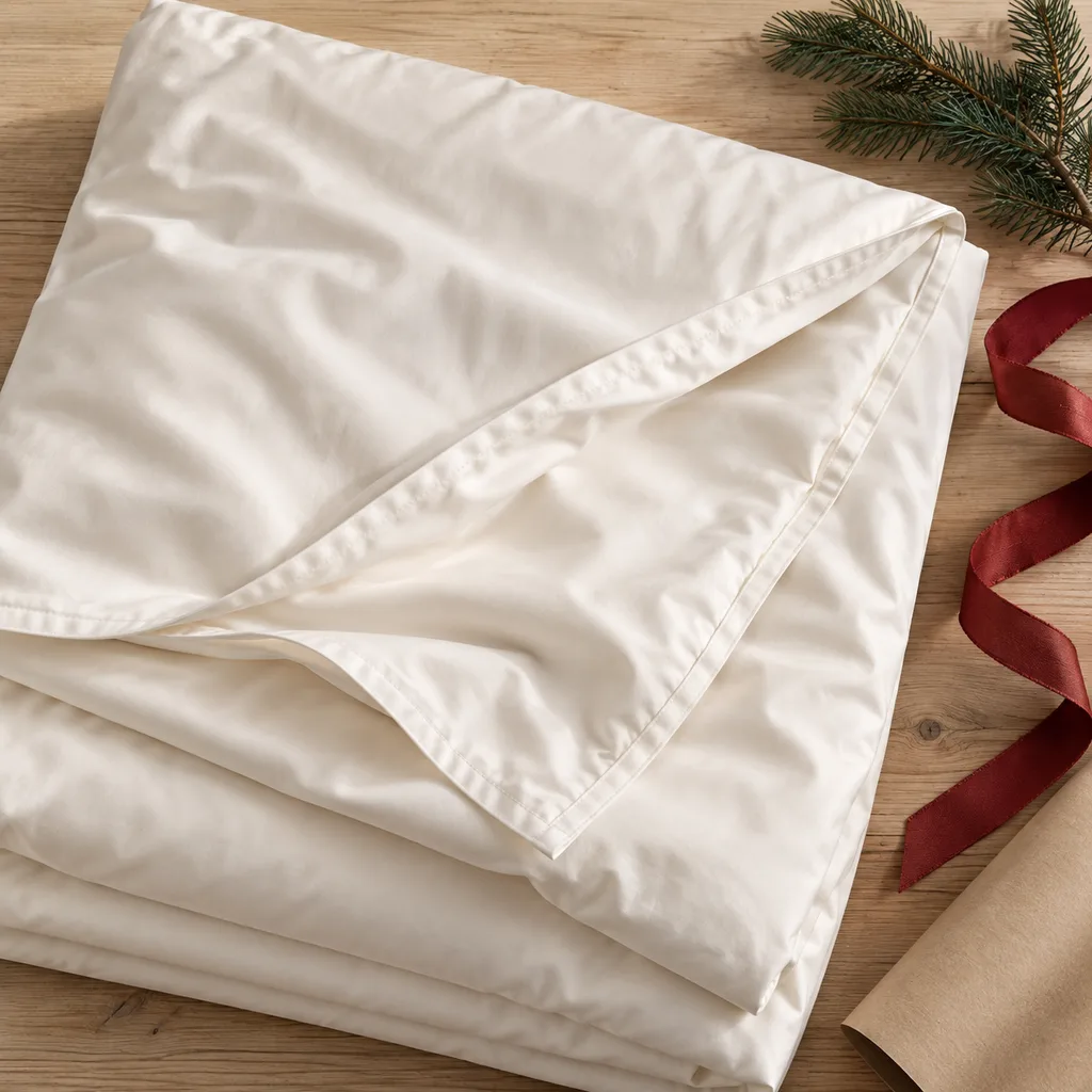 Representative photo-style image of smooth cotton sateen duvet cover — generated, not a specific product