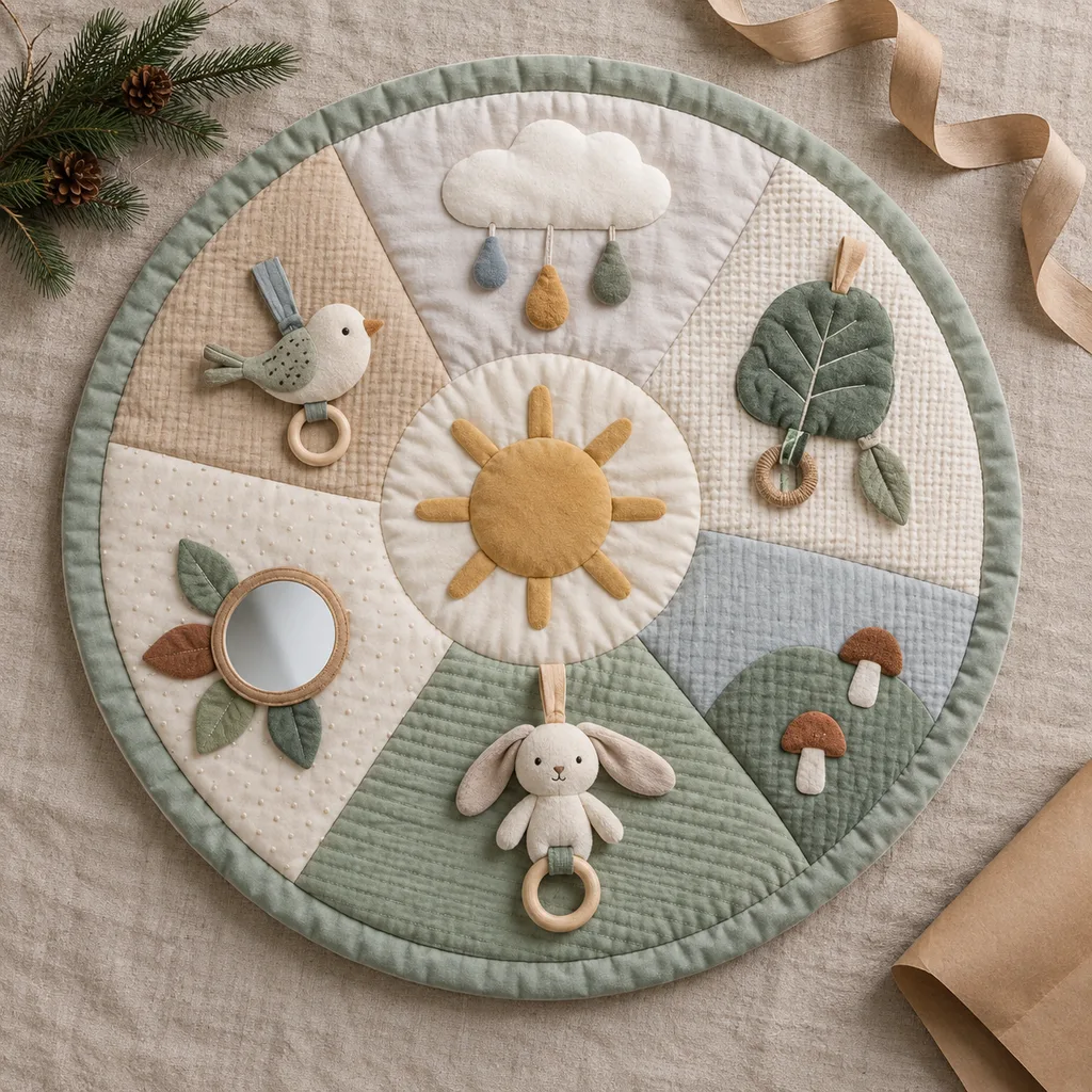 Representative photo-style image of soft baby activity play mat — generated, not a specific product