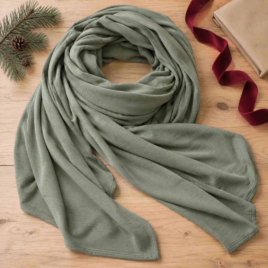 Representative photo-style image of soft fabric baby wrap — generated, not a specific product