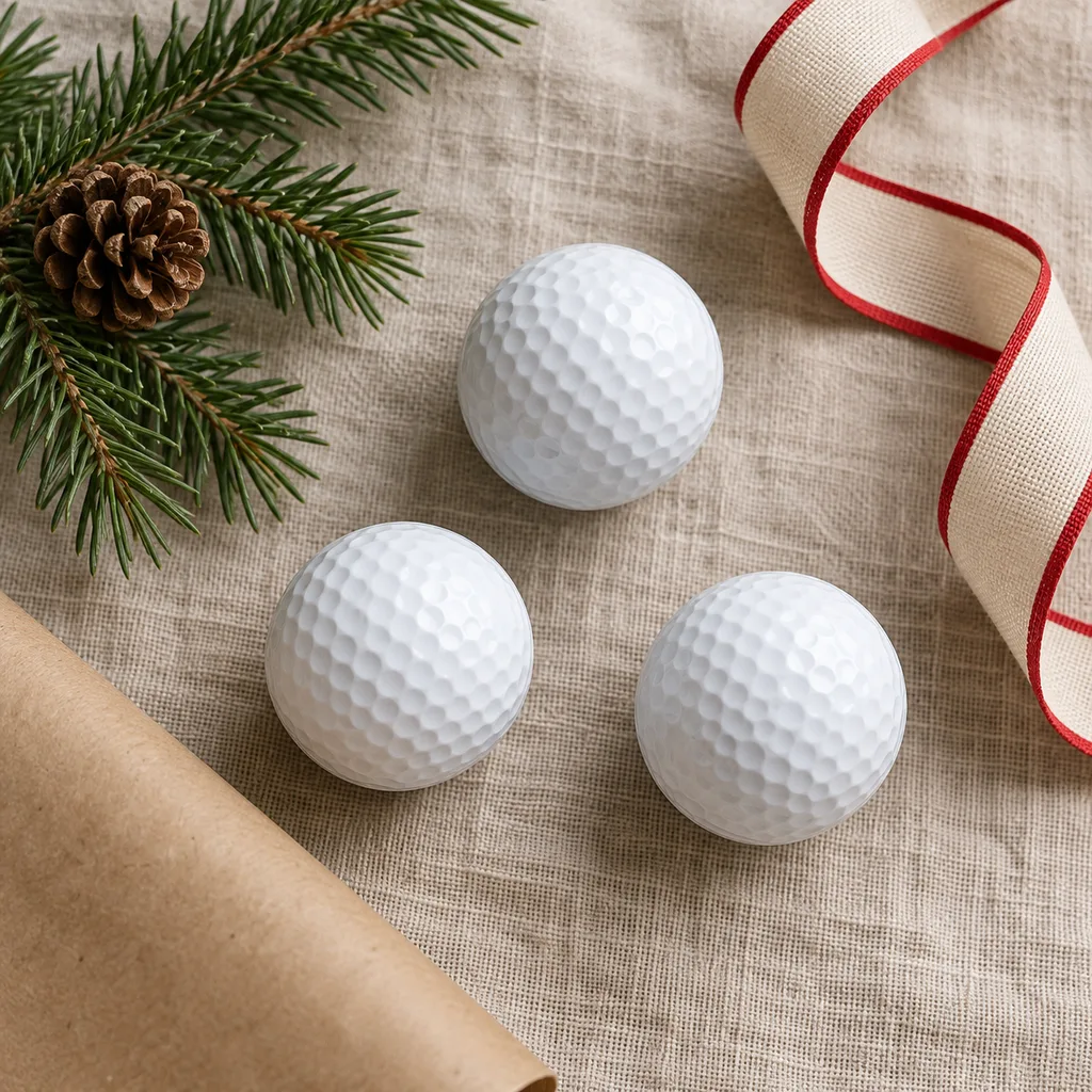 Representative photo-style image of soft feel golf balls — generated, not a specific product