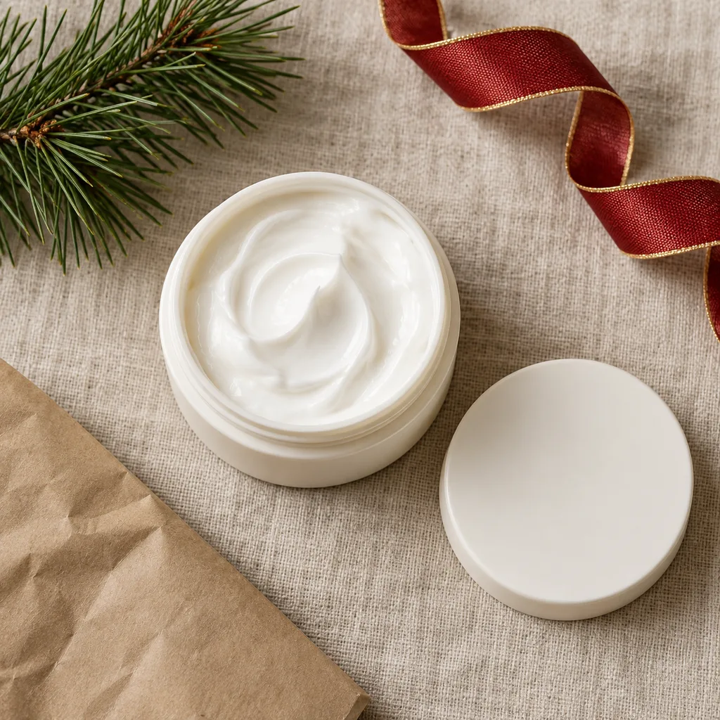Representative photo-style image of soothing foot repair cream — generated, not a specific product