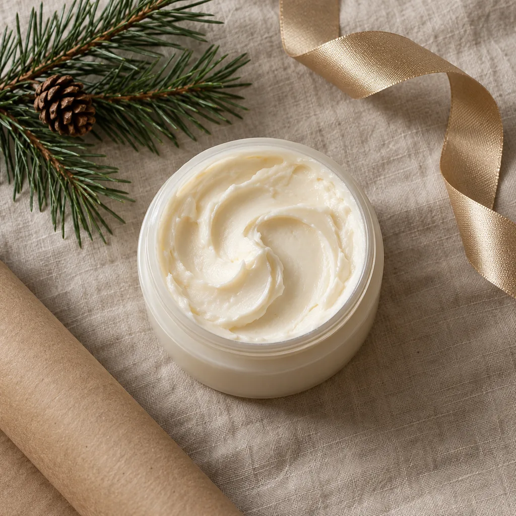 Representative photo-style image of soothing foot treatment butter — generated, not a specific product
