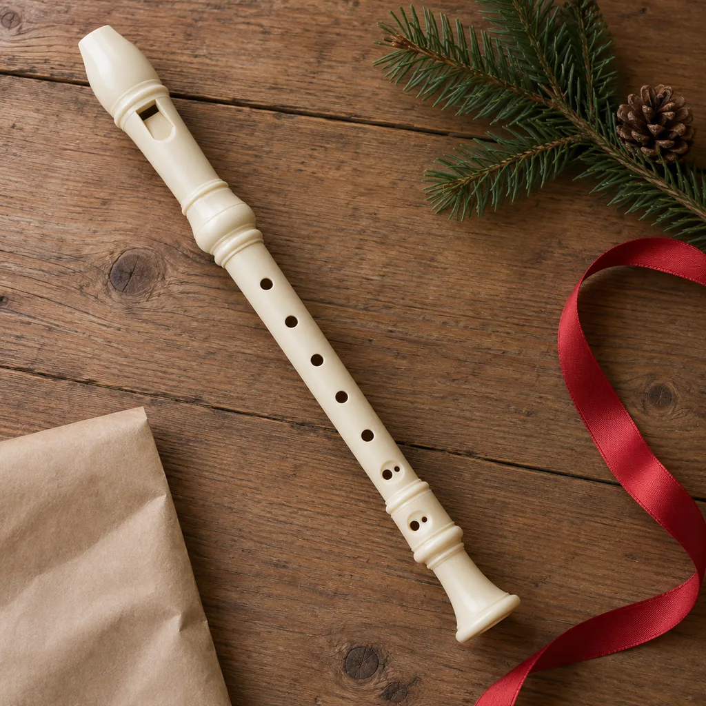 Representative photo-style image of soprano recorder for beginners — generated, not a specific product