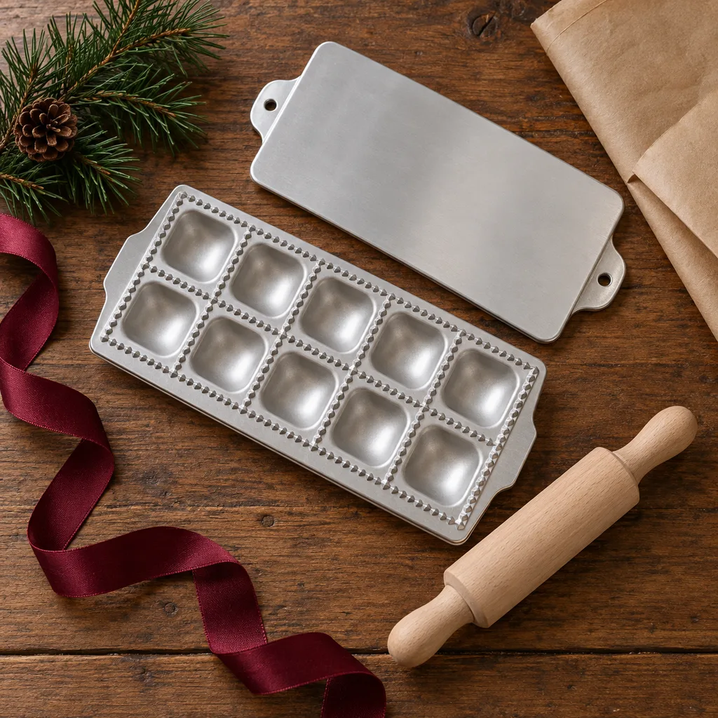 Representative photo-style image of specialty ravioli maker press kit — generated, not a specific product
