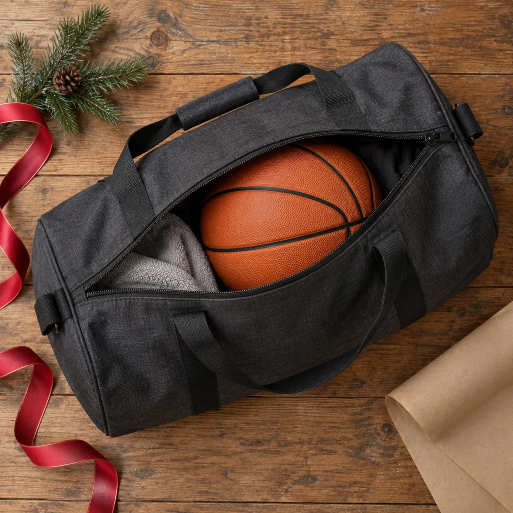 Representative photo-style image of sports equipment duffel bag — generated, not a specific product