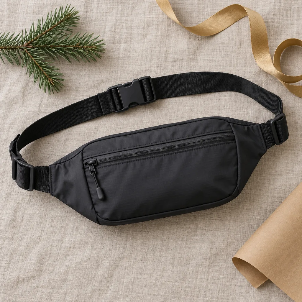 Representative photo-style image of sporty active belt pack — generated, not a specific product