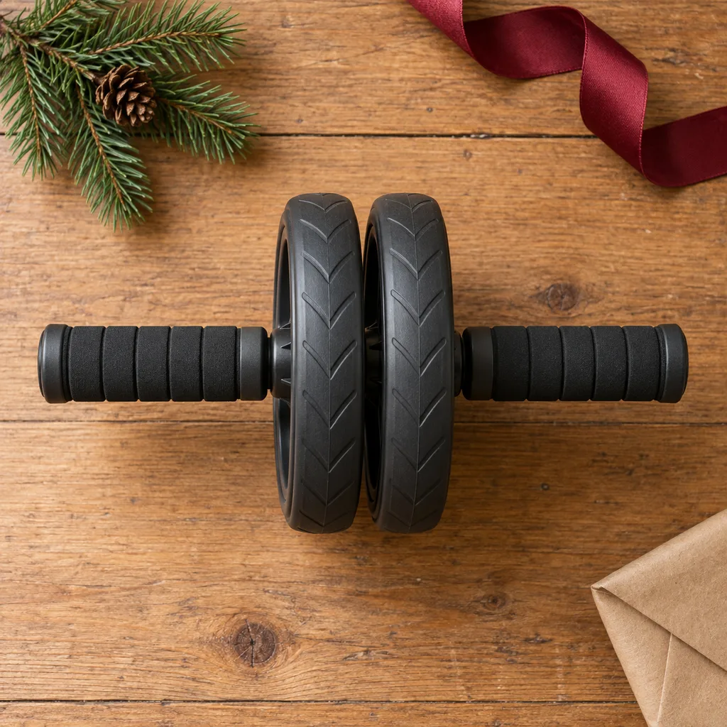 Representative photo-style image of stable dual wheel ab roller — generated, not a specific product