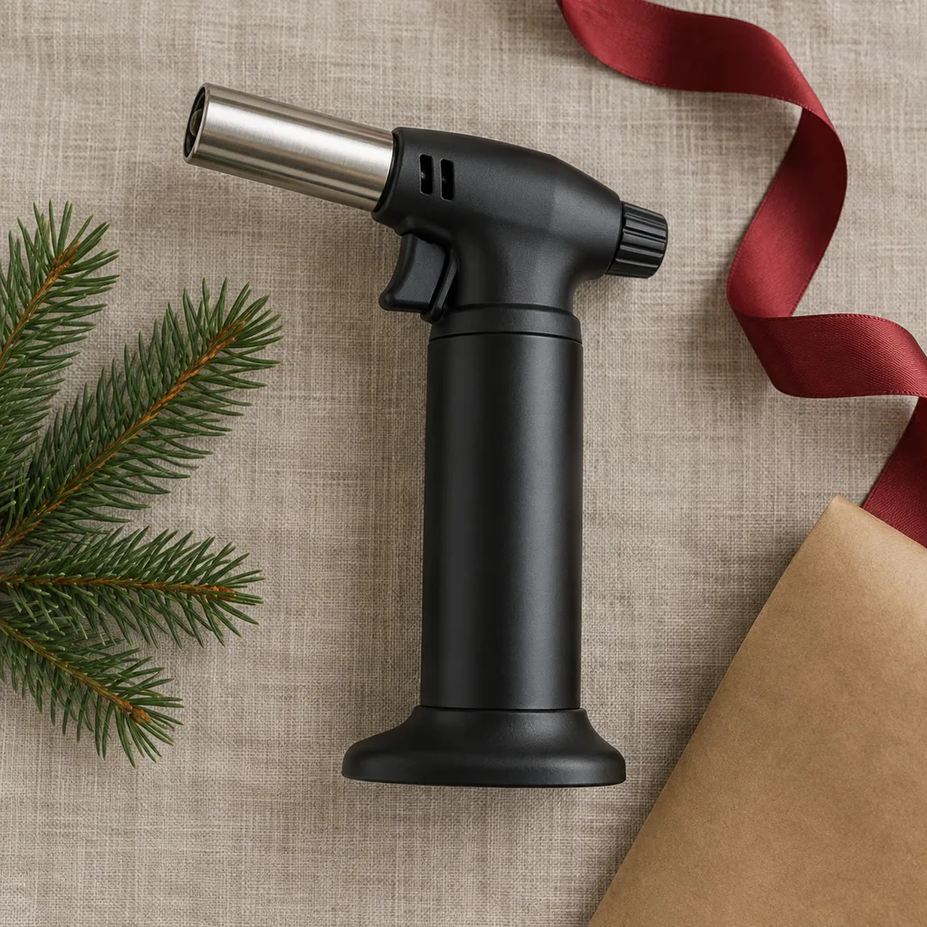 Representative photo-style image of stand-alone kitchen torch — generated, not a specific product