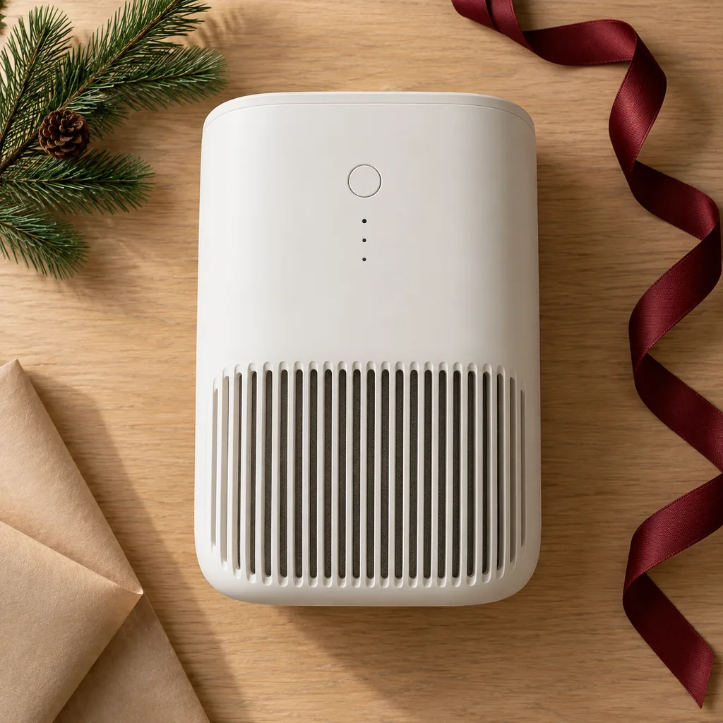 Representative photo-style image of room air purifier — generated, not a specific product