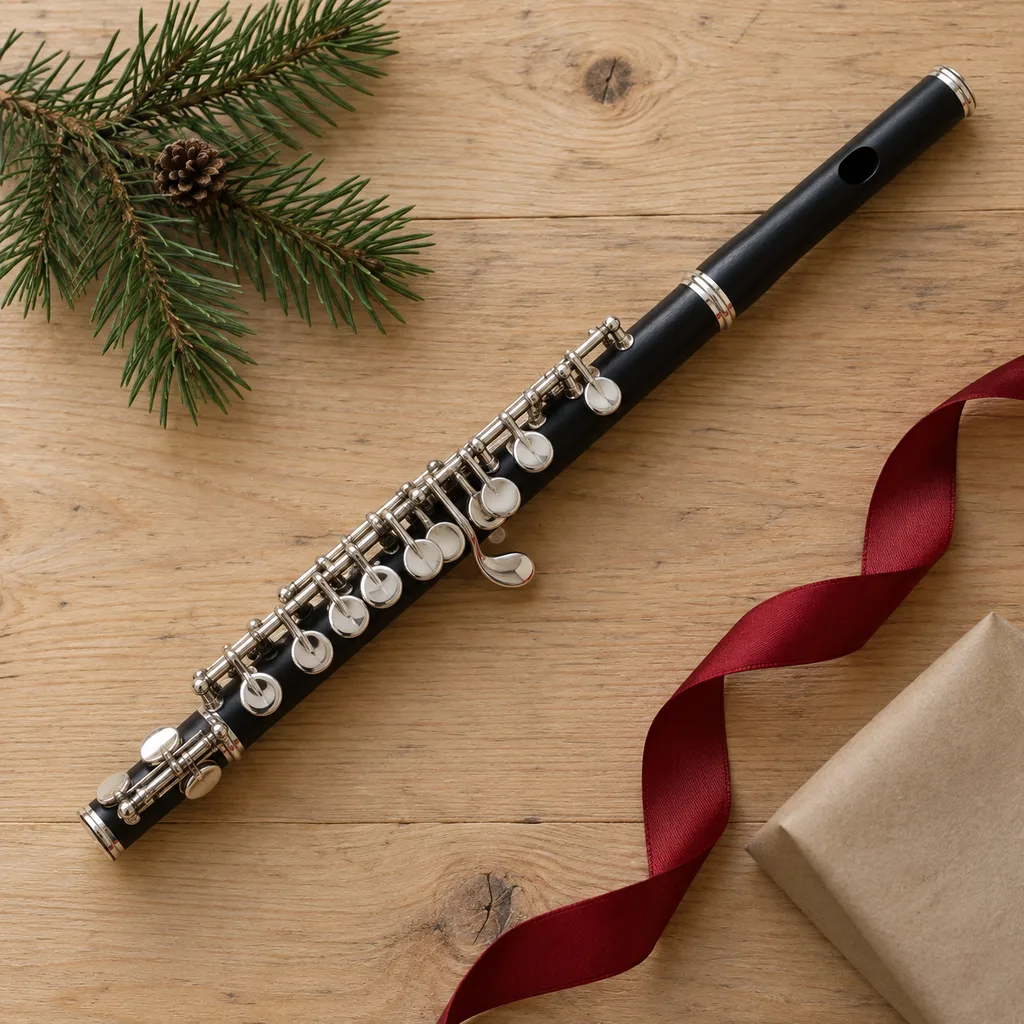 Representative photo-style image of piccolo flute — generated, not a specific product