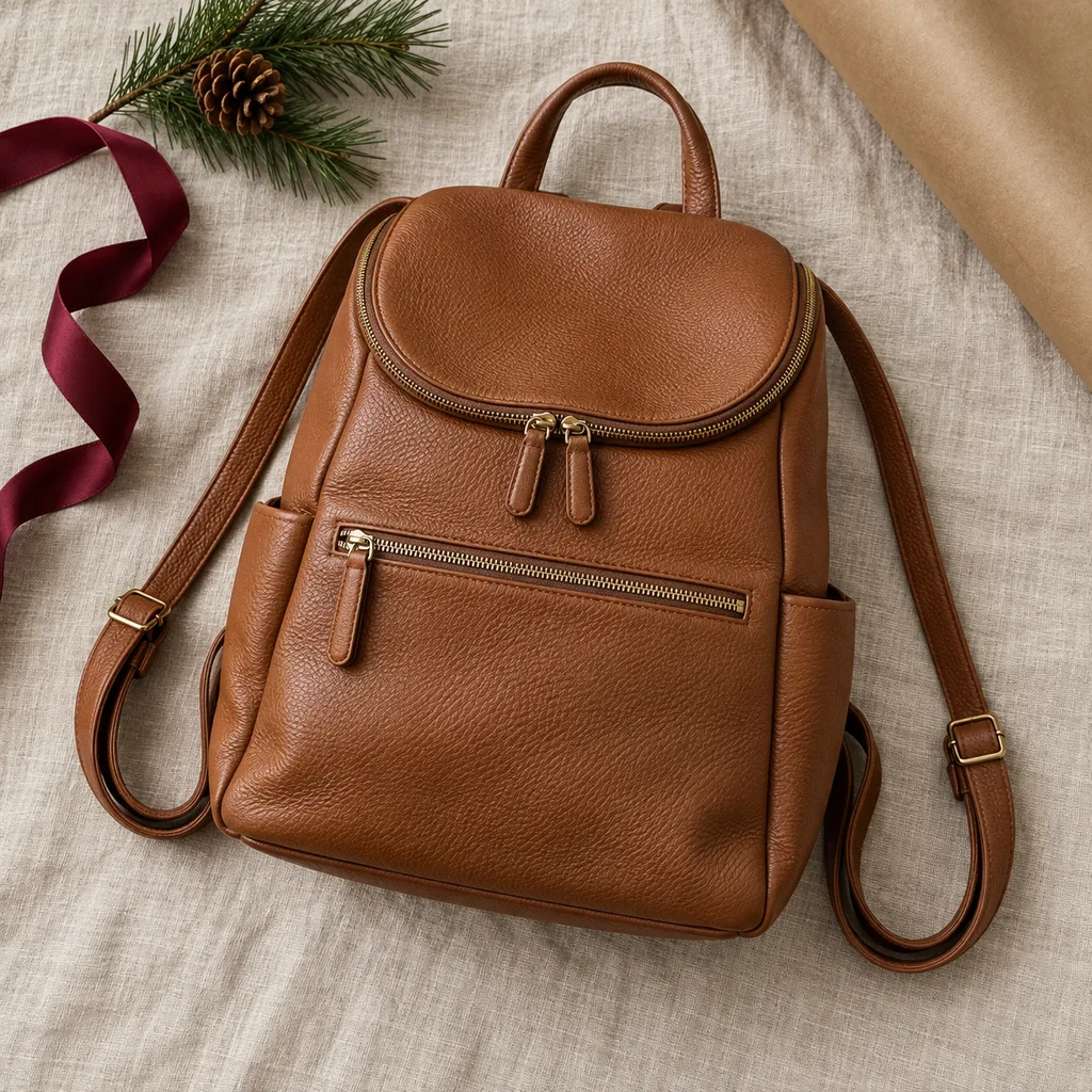 Representative photo-style image of stylish backpack purse — generated, not a specific product