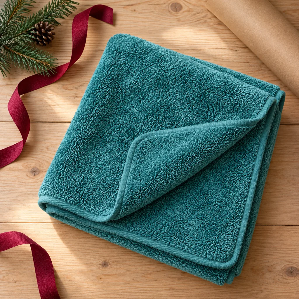 Representative photo-style image of super absorbent quick-dry pet towel — generated, not a specific product