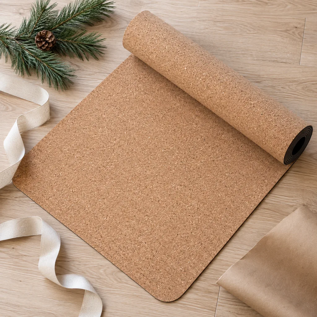 Representative photo-style image of sustainable eco-friendly yoga mat — generated, not a specific product