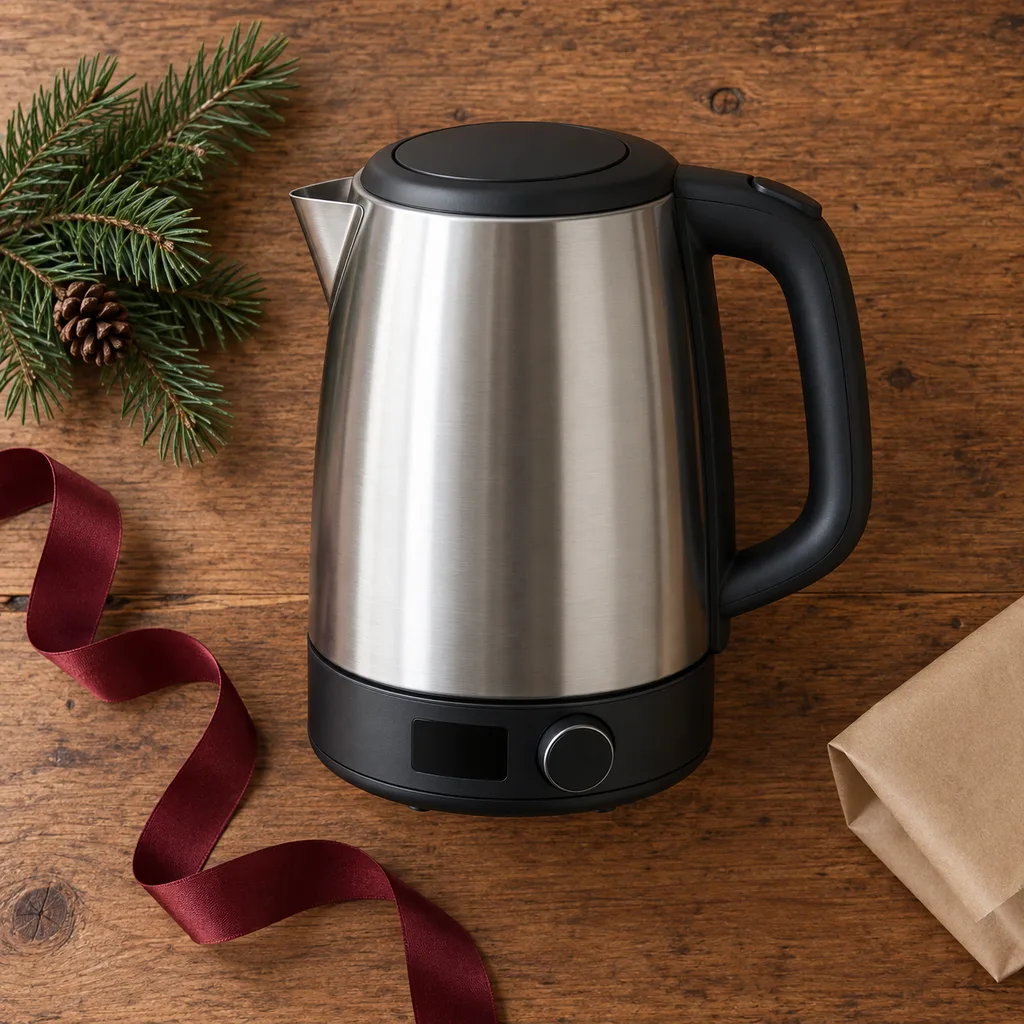 Representative photo-style image of temperature control electric kettle — generated, not a specific product