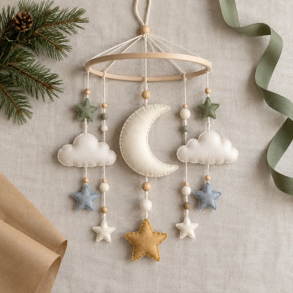 Representative photo-style image of themed nursery decor mobile — generated, not a specific product