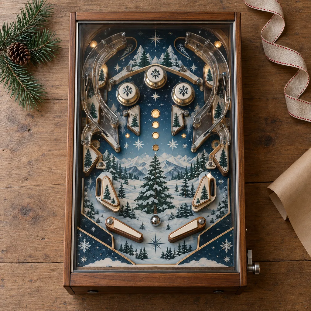 Representative photo-style image of themed pinball machine — generated, not a specific product