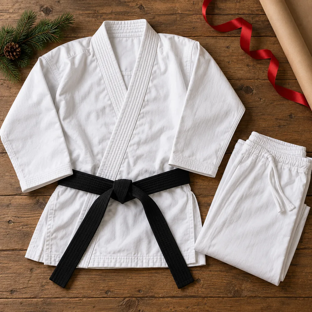 Representative photo-style image of traditional martial arts uniform — generated, not a specific product