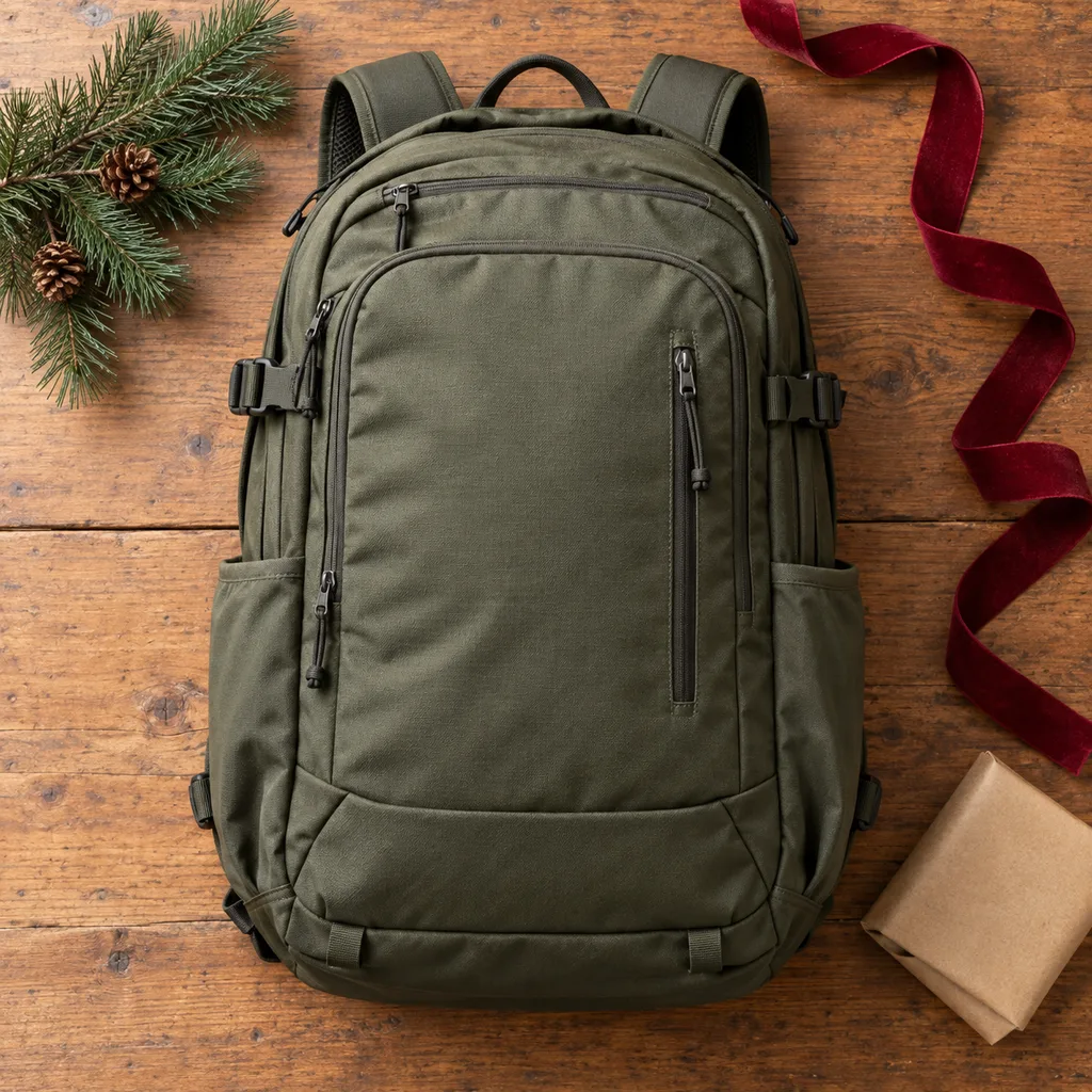Representative photo-style image of travel backpack — generated, not a specific product