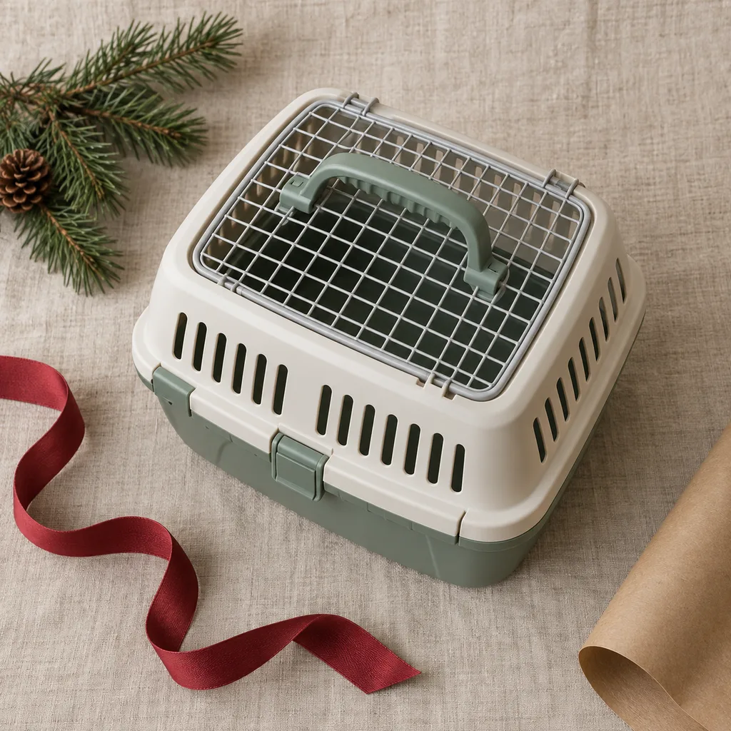 Representative photo-style image of travel pet carrier — generated, not a specific product