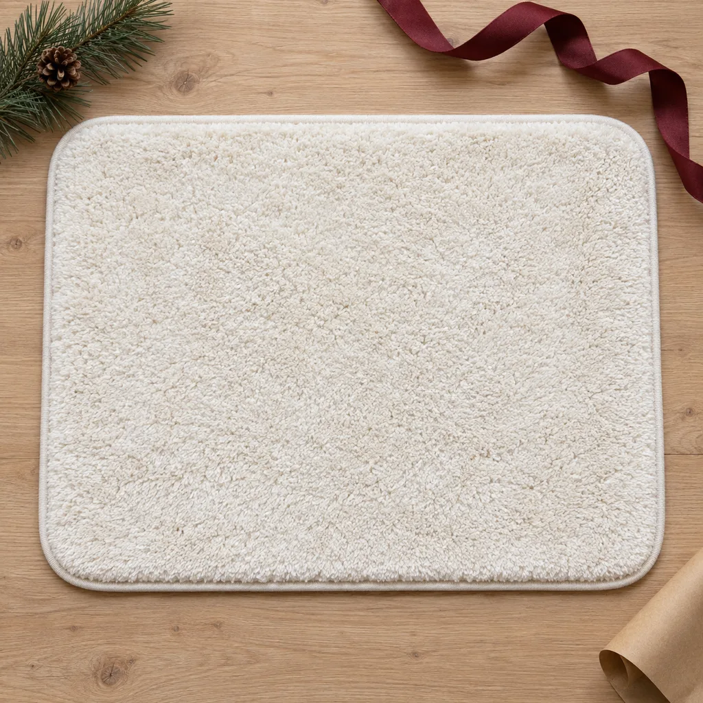 Representative photo-style image of ultra soft microfiber bath mat — generated, not a specific product