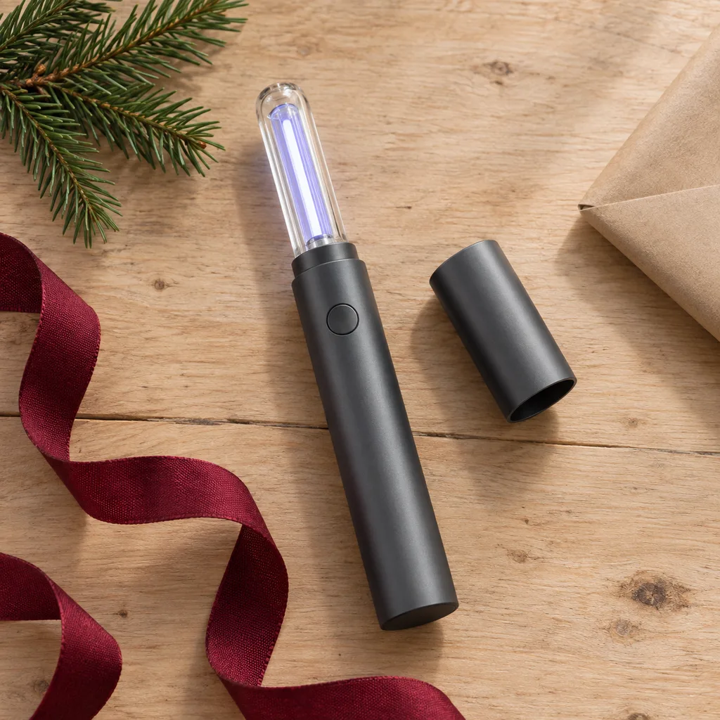 Representative photo-style image of ultraviolet water purifier pen — generated, not a specific product