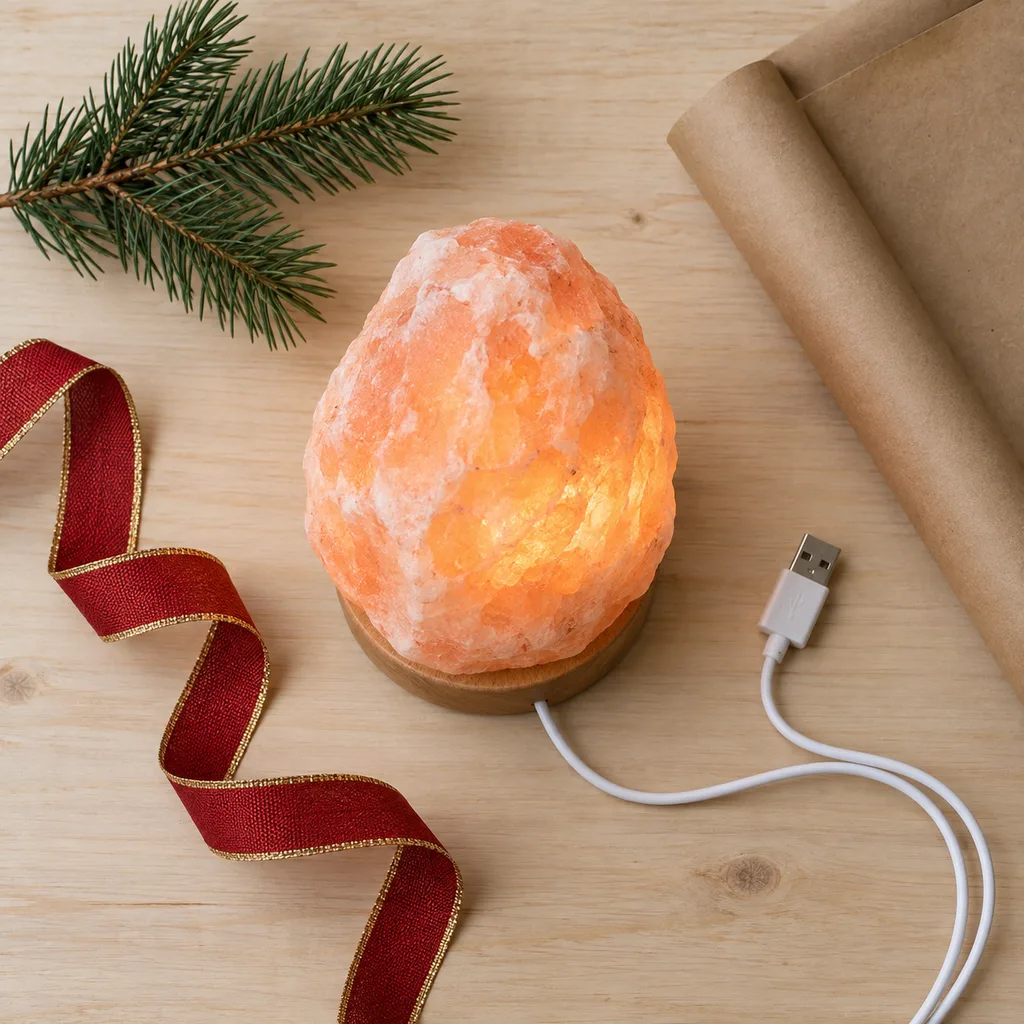 Representative photo-style image of usb powered desk salt lamp — generated, not a specific product