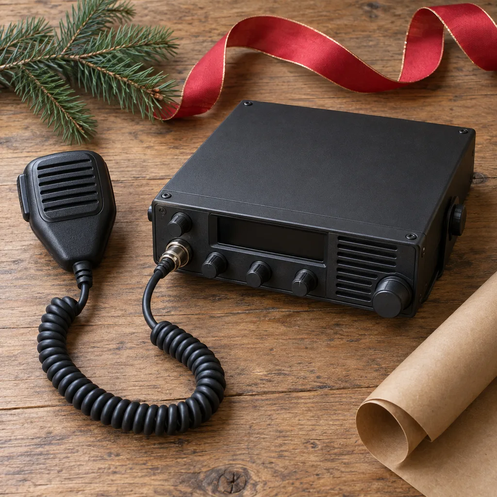 Representative photo-style image of vehicle citizens band radio — generated, not a specific product