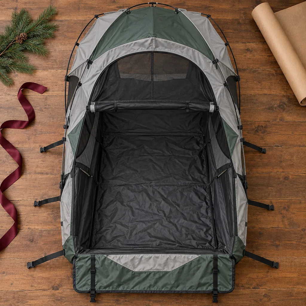 Representative photo-style image of truck bed tent — generated, not a specific product