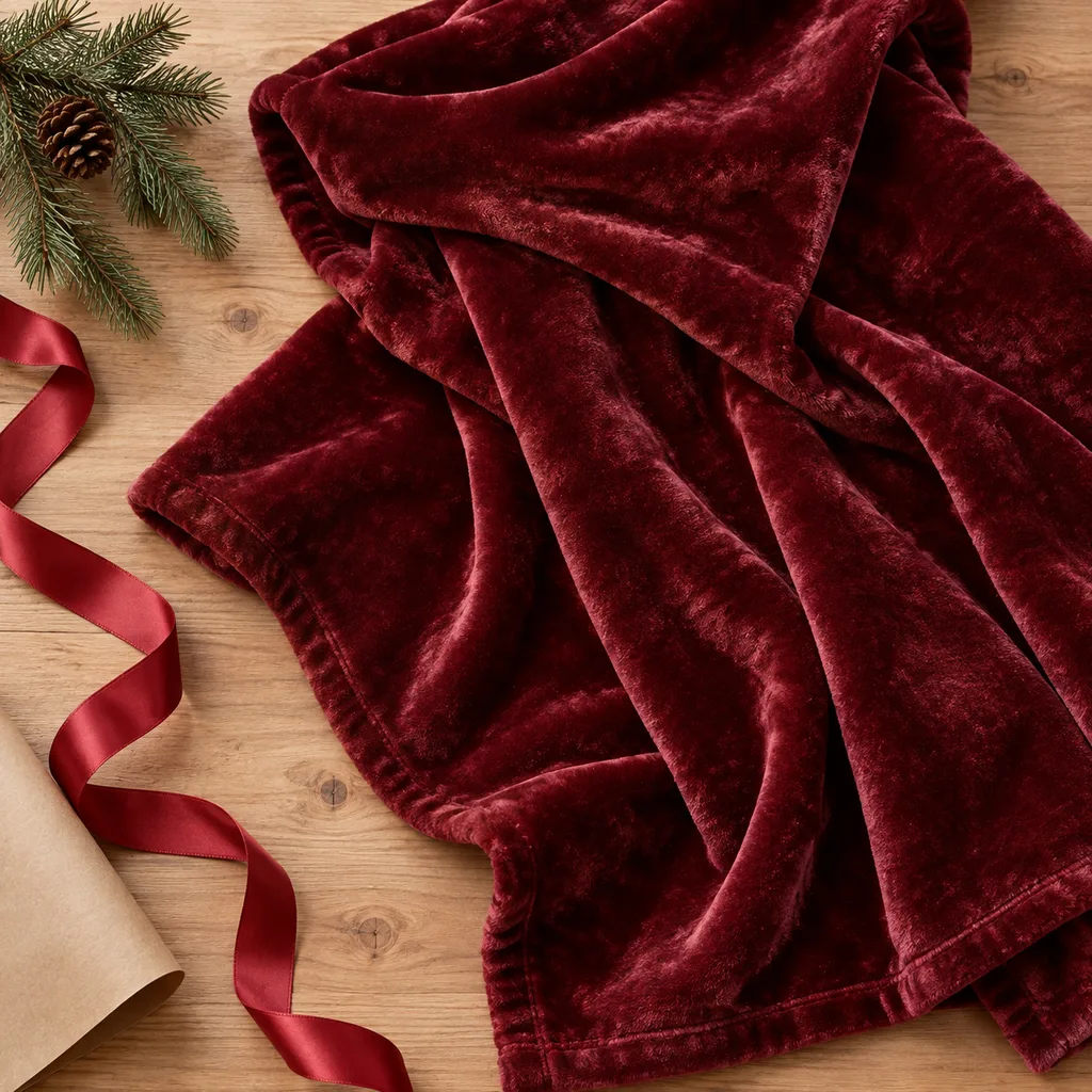 Representative photo-style image of velvet decorative chair throw — generated, not a specific product