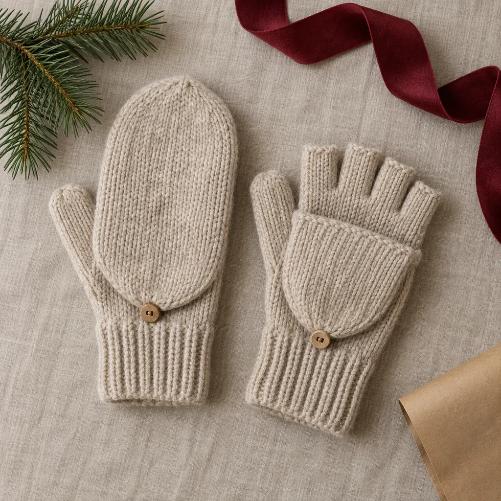 Representative photo-style image of convertible mittens — generated, not a specific product
