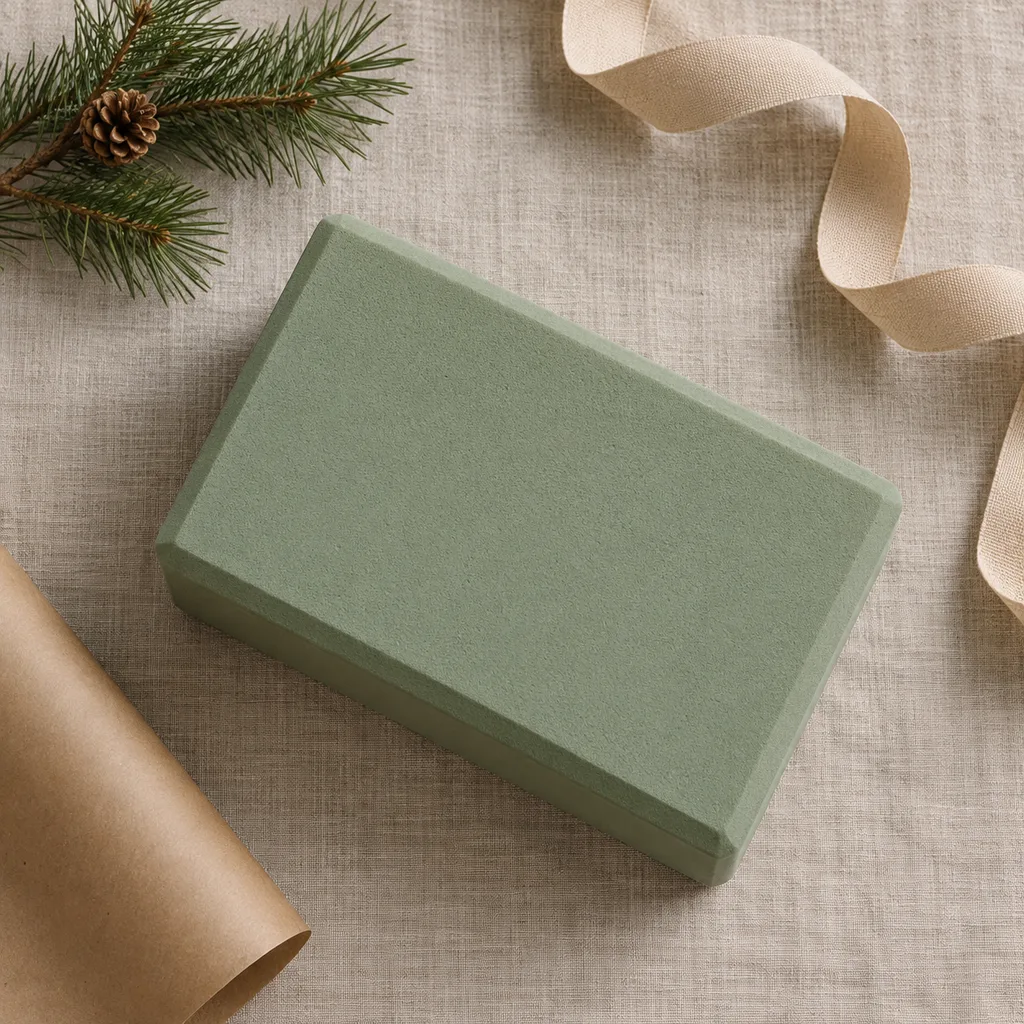 Representative photo-style image of versatile foam yoga block — generated, not a specific product