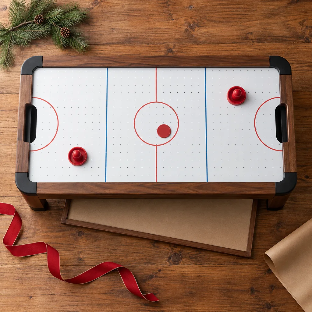 Representative photo-style image of versatile multi-game table — generated, not a specific product