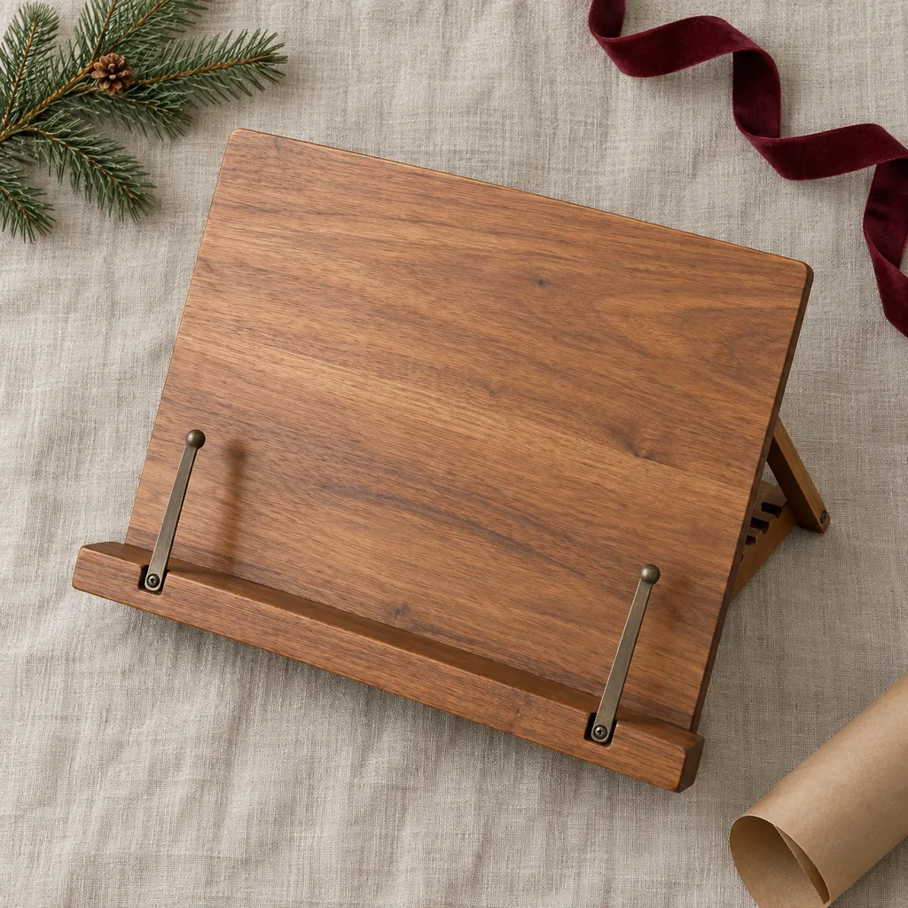 Representative photo-style image of versatile music and book stand — generated, not a specific product