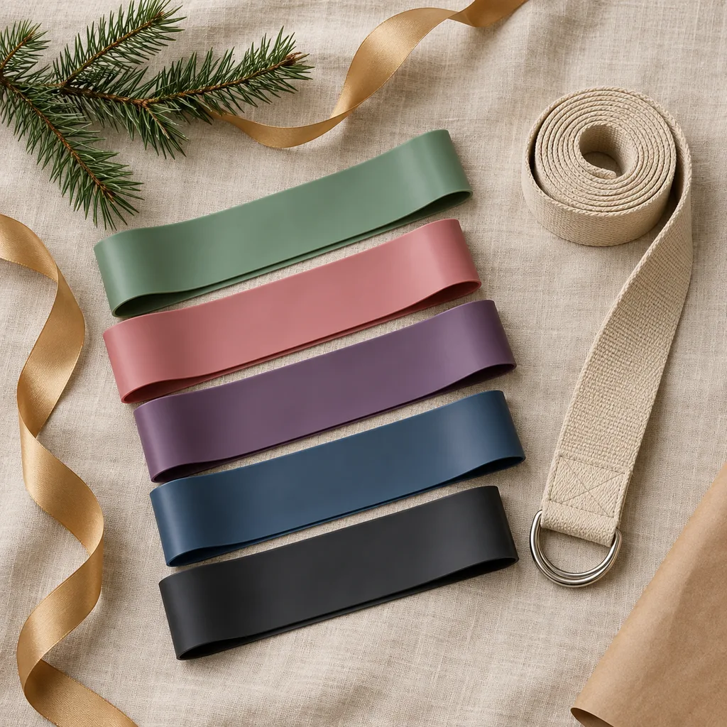 Representative photo-style image of versatile resistance band set — generated, not a specific product