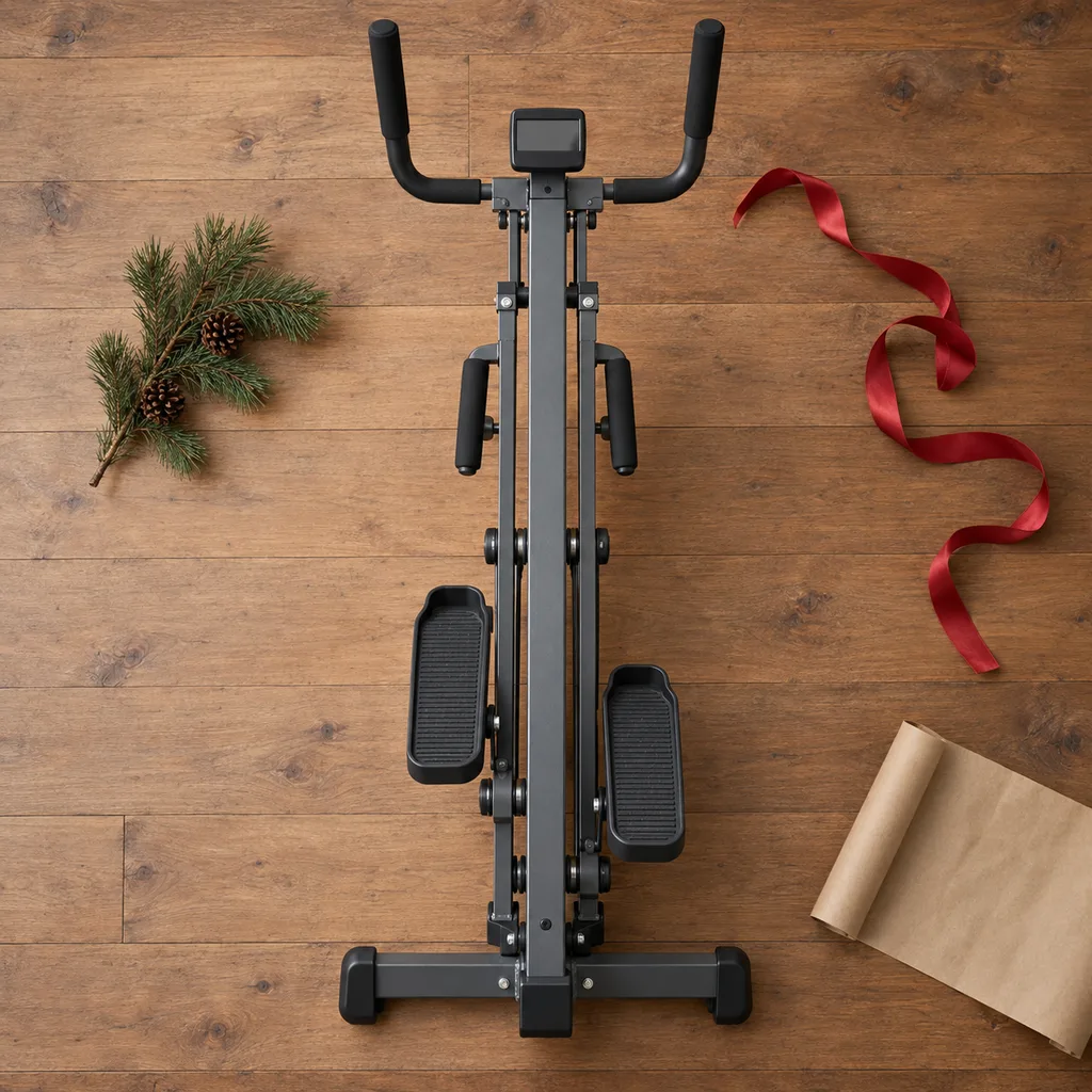 Representative photo-style image of vertical stair climber machine — generated, not a specific product