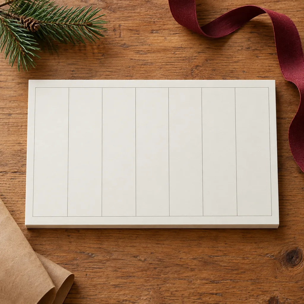 Representative photo-style image of weekly planner desk pad — generated, not a specific product