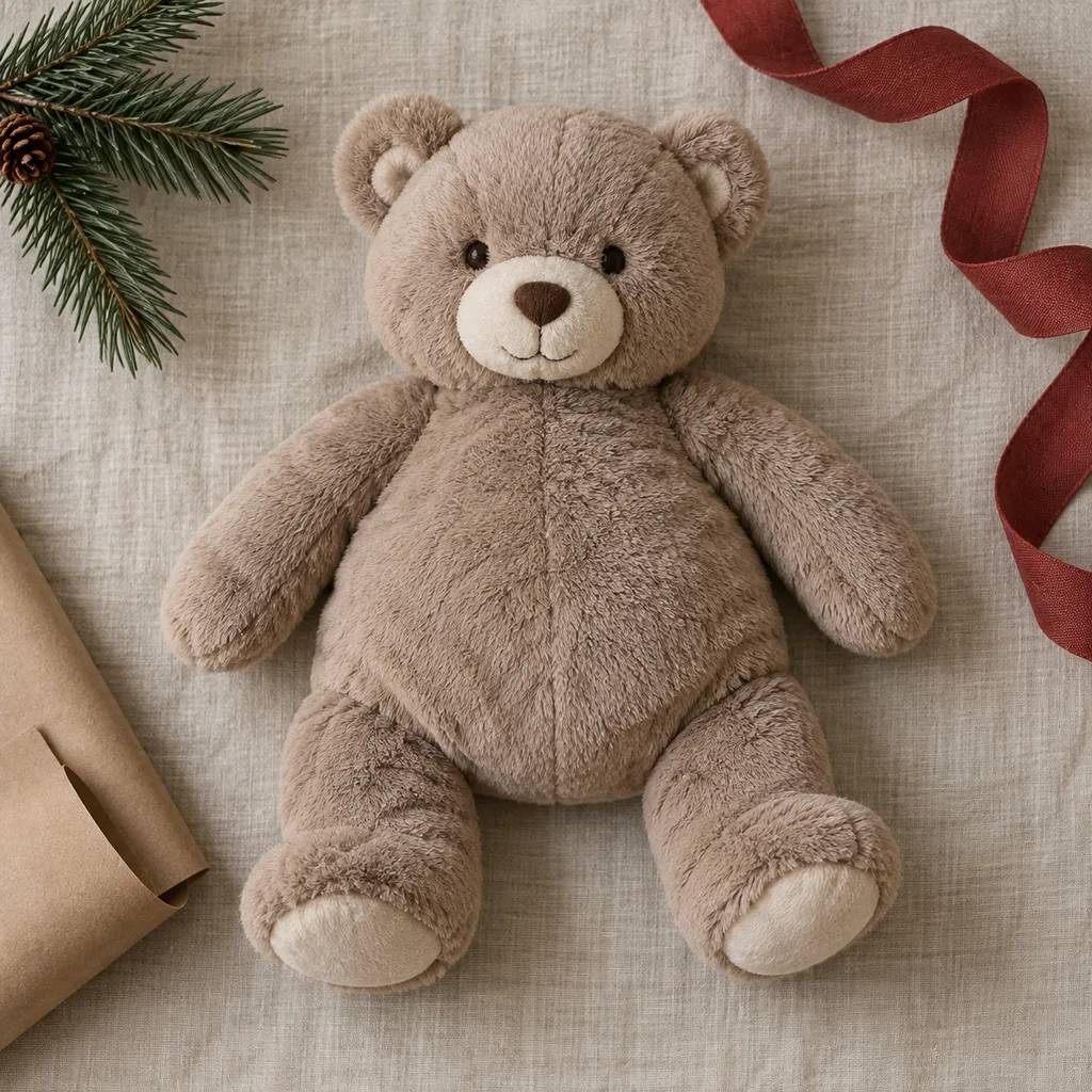 Representative photo-style image of weighted sensory stuffed animal — generated, not a specific product